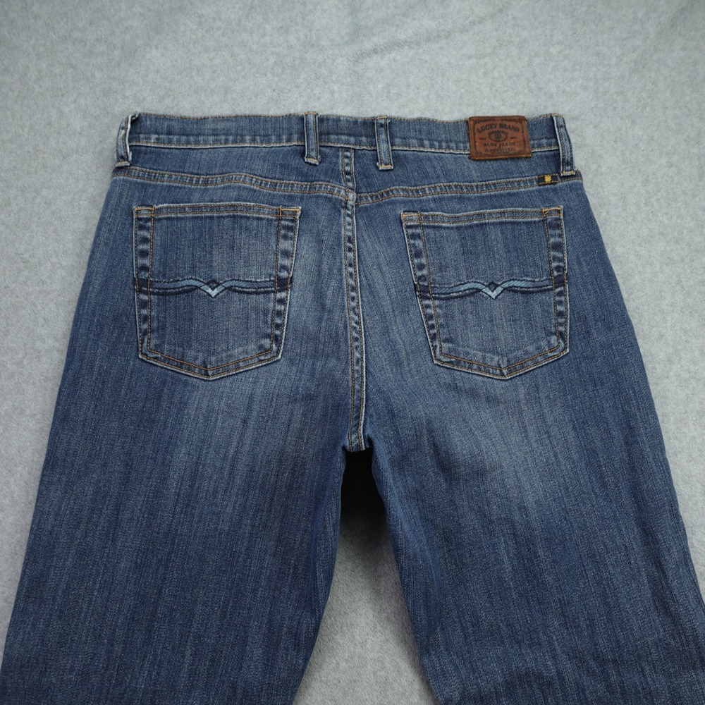 Lucky Brand Jeans Women 12/31 Blue Bootcut Easy Rider Stretch Denim - Picture 4 of 16